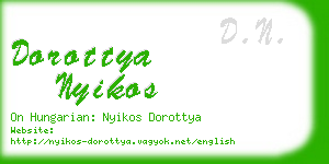 dorottya nyikos business card